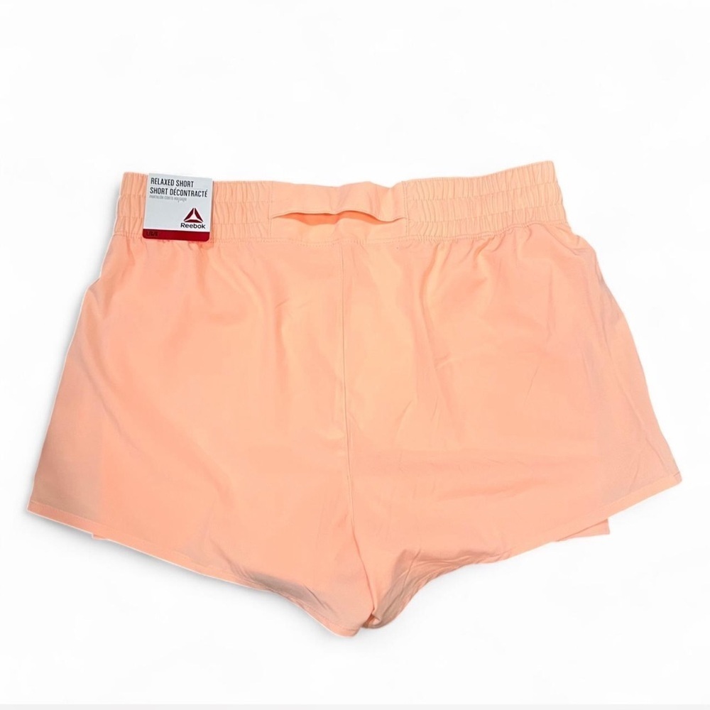 NWT Reebok Women's Reflux Running Athletic Shorts - Peach Nectar - Picture 4 of 5